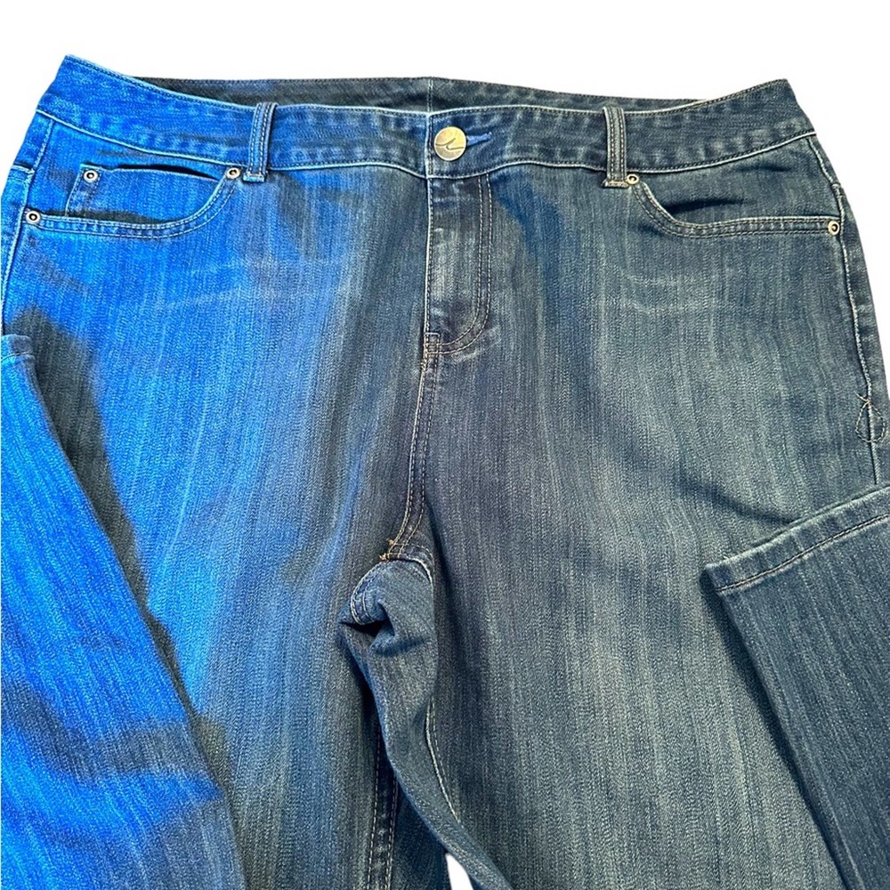 INC - Bootcut jeans, medium wash, size:16W, EUC